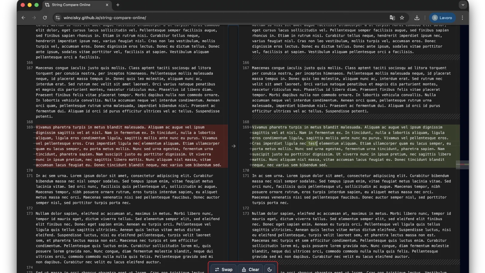 String Compare Online